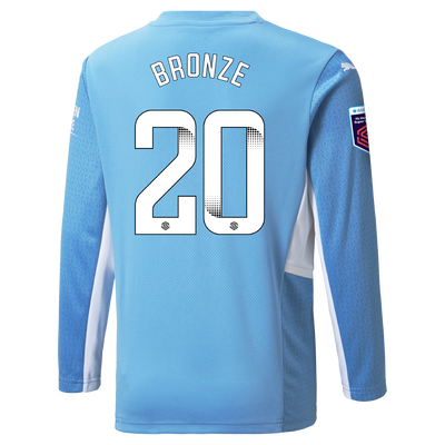 Manchester City Home Shirt Long Sleeve 21/22 with Lucy Bronze printing