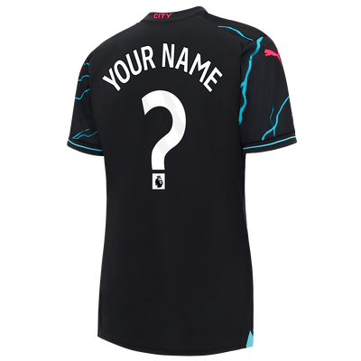 Camiseta Mujer 3ª Equipación Manchester City 2023/24 con estampado personalizada