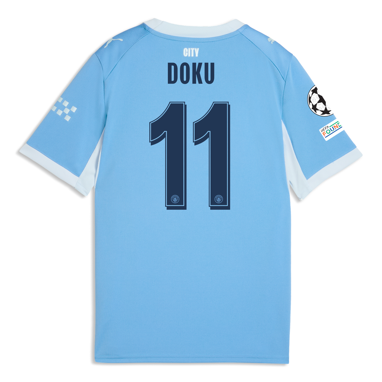 け*す様 Manchester City ユニフォーム Kids' Manchester City Home Jersey 2026/27 With DOKU 11 Printing
