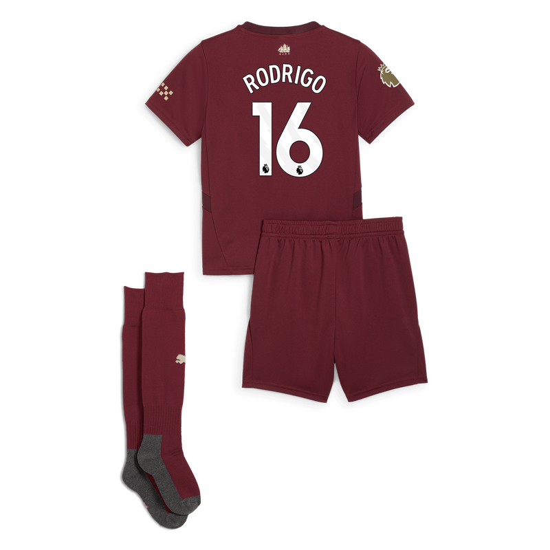 Rodrigo Kit Manchester City Third Mini Kit 2024/25 With RODRIGO 16 Printing ...