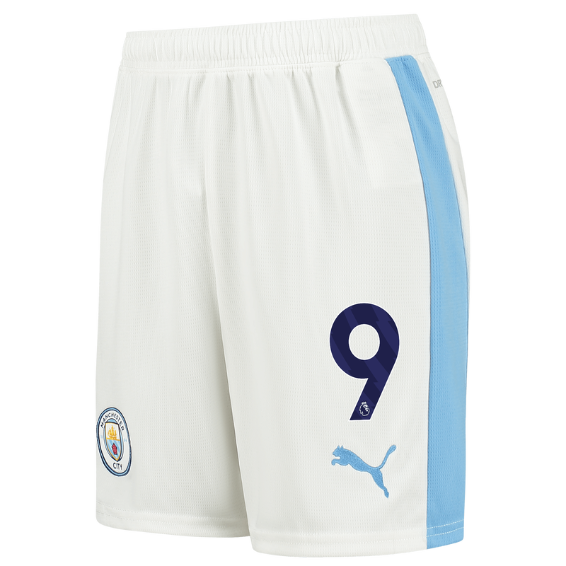 Kids' Manchester City Football Shorts 2023/24 with #9 | Official Man ...