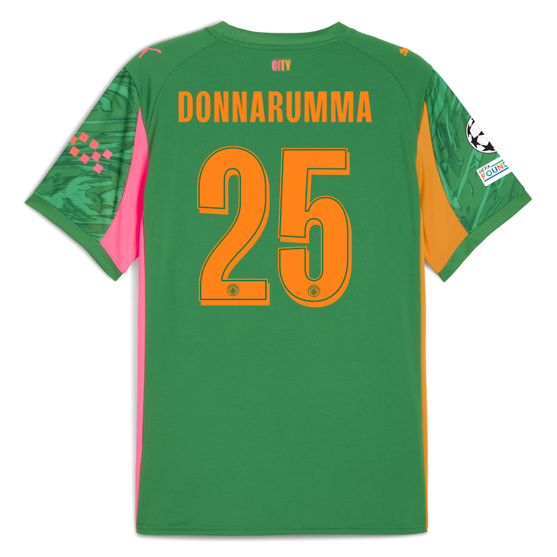 Man City Goalkeeper Jersey 2025/26 With DONNARUMMA 25 Printing green - Check out all Manchester City t-shirts online - Official Manchester City FC store