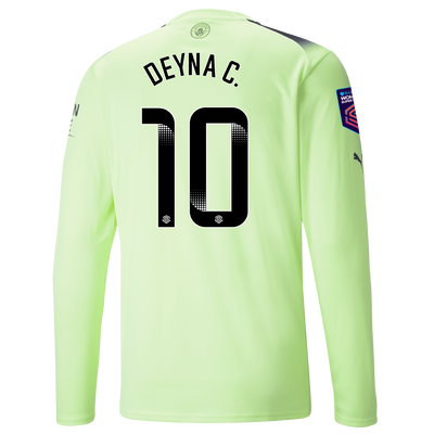 Manchester City Third Jersey 2022/23 long sleeve with DEYNA C. 10 printing