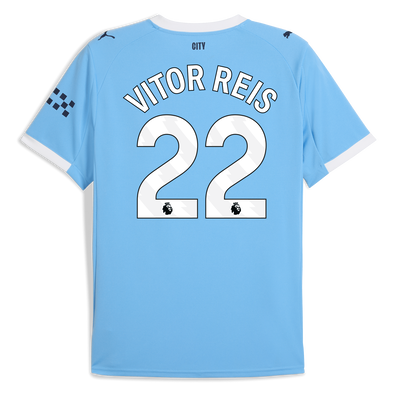 Manchester City Thuisshirt 2025/26  en VITOR REIS 22 bedrukking