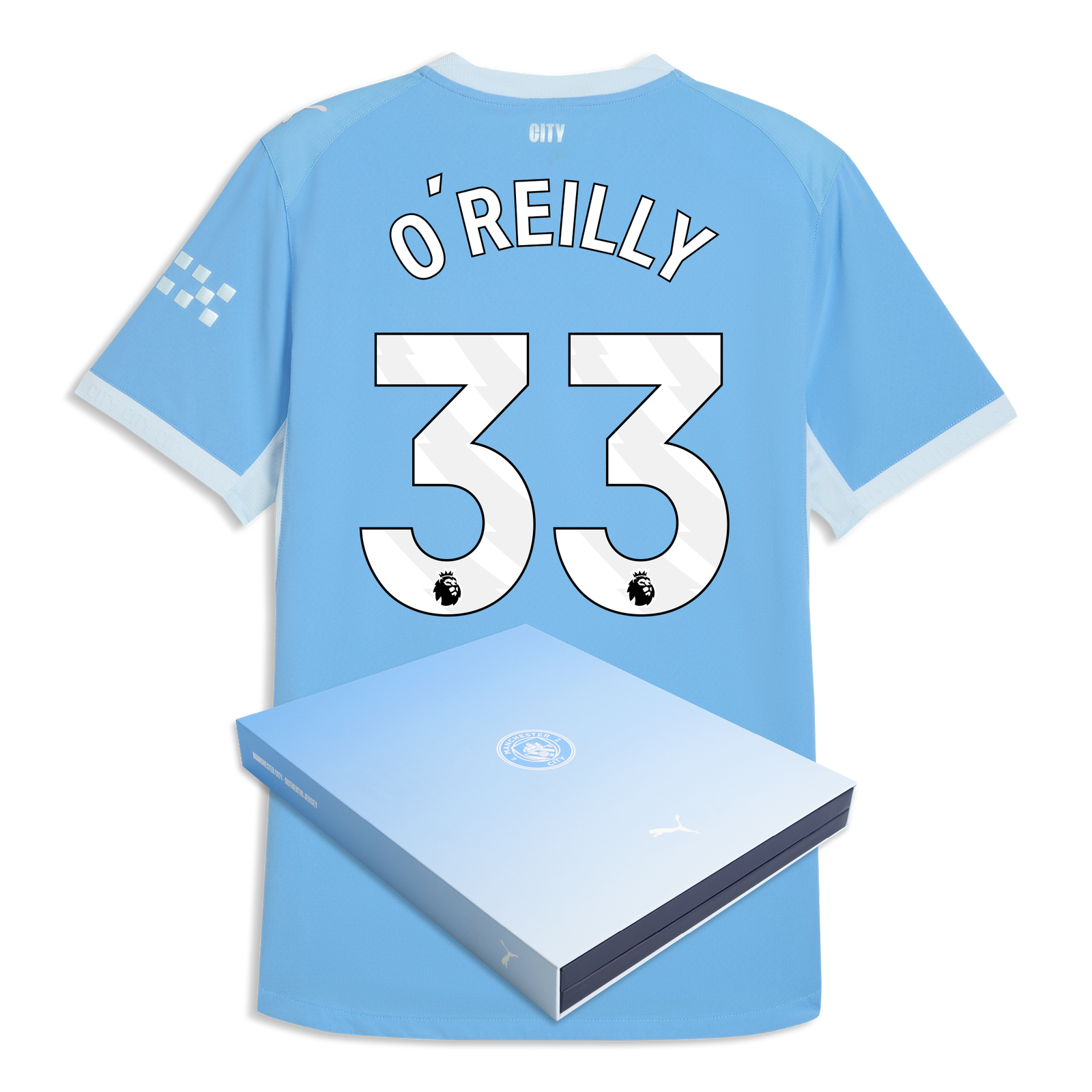 Manchester City Home Authentic Jersey 2026/27 With O'REILLY 33