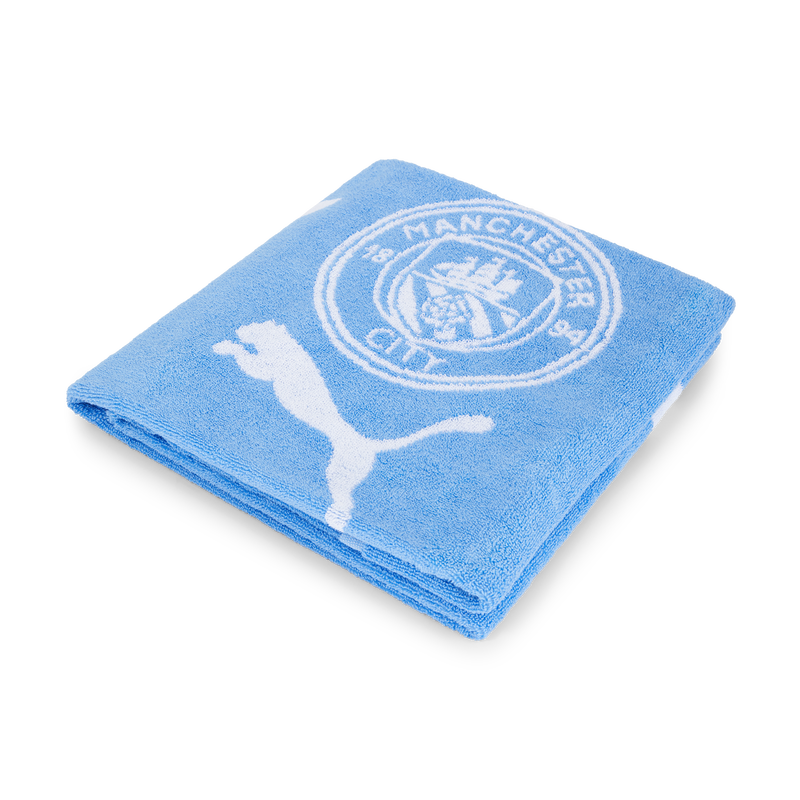MCFC LW PUMA X CITY TOWEL LARGE - team light blue