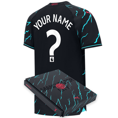 Manchester City Authentic Third Jersey 2023/24 with custom printing in Gift  Box