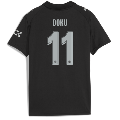 キッズ マンチェスター・シティ 2025/26 アウェイ   DOKU 11プリント付き
