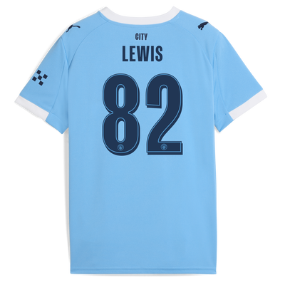 Manchester City Thuisshirt 2025/26 voor kinderen en LEWIS 82 bedrukking