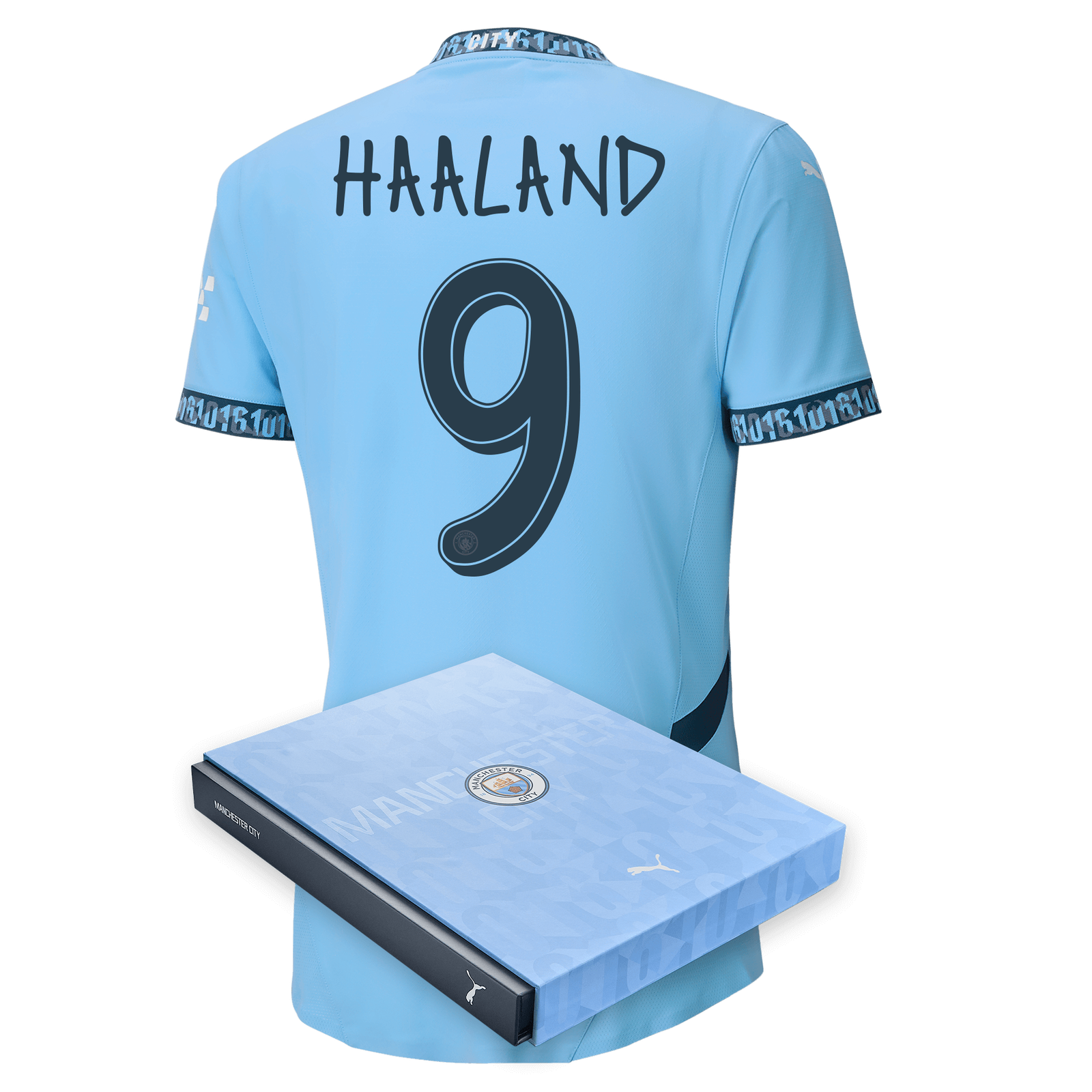 Manchester City Authentic Home Jersey 2024/25 with HAALAND 9 Manchester City Authentic Home Jersey 2024/25 with HAALAND 9