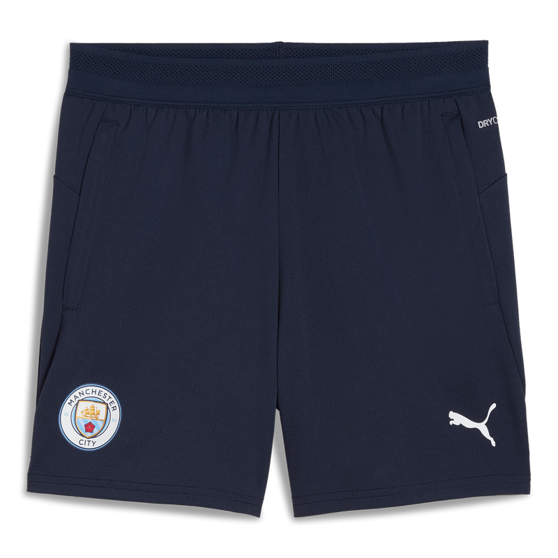MCFC TR KIDS TRAINING POCKET SHORTS - blue