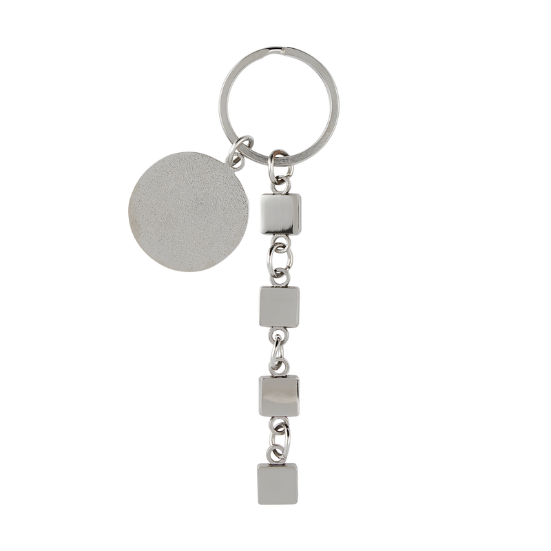 MCFC FW CREST CHARM KEYRING - silver