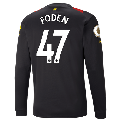 Manchester City Away Jersey 2022/23 long sleeve with FODEN 47 printing