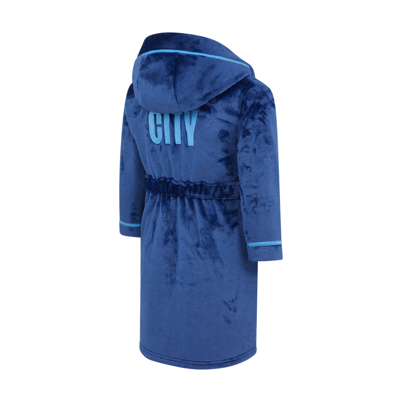 MCFC KIDS MAN CITY ROBE - navy