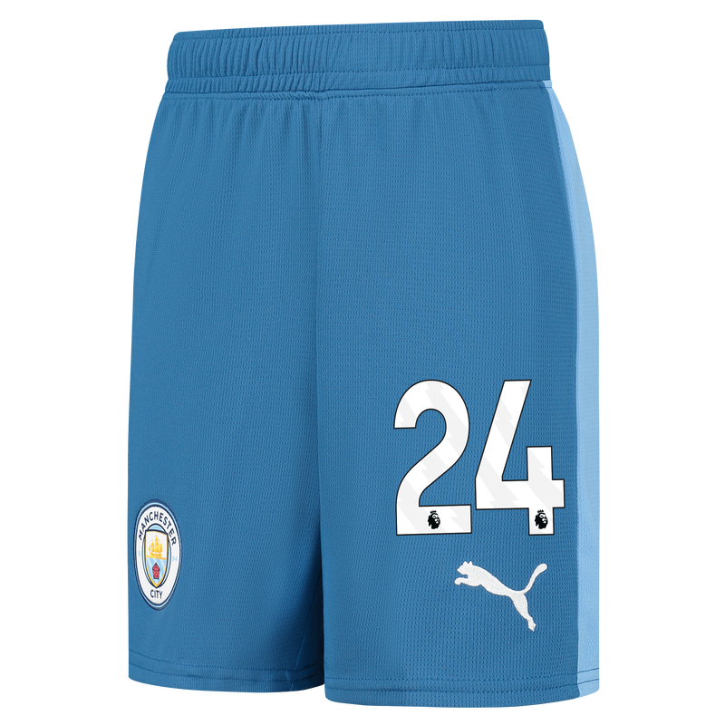 Kids' Manchester City Football Shorts 2023/24 with #24 | Official Man ...