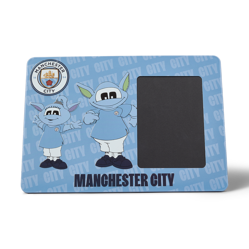 Man City Mascot Photo Frame blue   - Official Manchester City FC store
