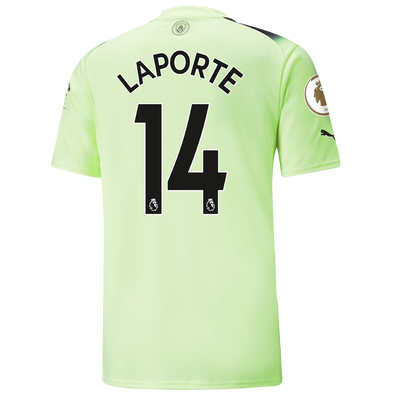 Camiseta 3ª Equipación Manchester City 2022/23 con estampado de LAPORTE 14