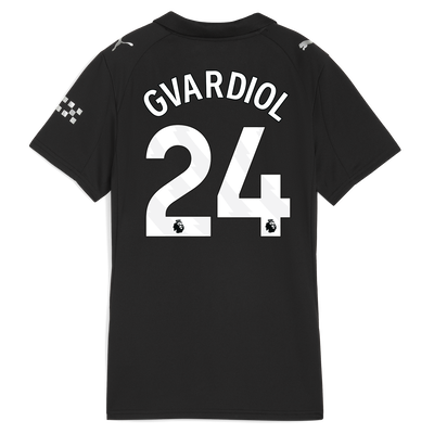 Women's Manchester City Away Jersey 2025/26 With GVARDIOL 24 Printing
