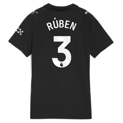 Women's Manchester City Away Jersey 2025/26 With RÚBEN 3 Printing