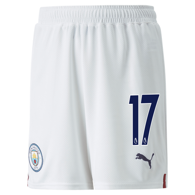 Kids' Manchester City Football Shorts 22/23 with #17