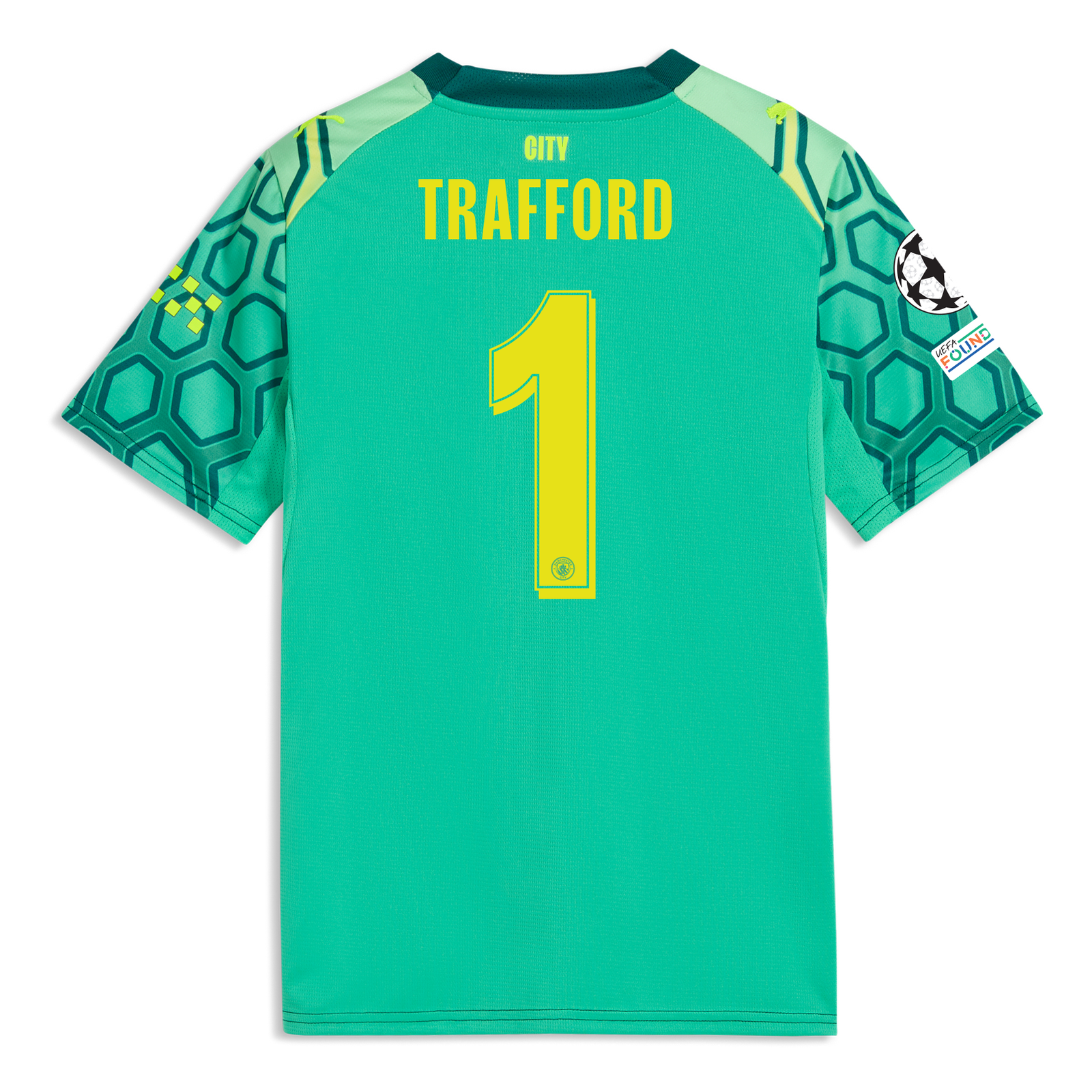 hero マンチェスターシティ ユニフォーム ×1 ＋ CWCパッチ×2 キッズ マンチェスター・シティ GKユニフォーム 2026/27 TRAFFORD 1