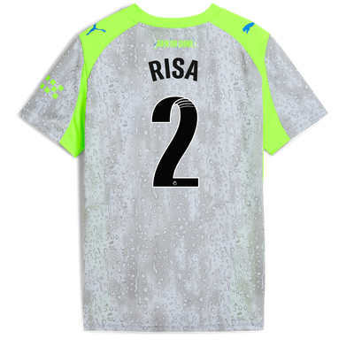 Kids' Manchester City Third Jersey 2025/26 With RISA 2 Printing