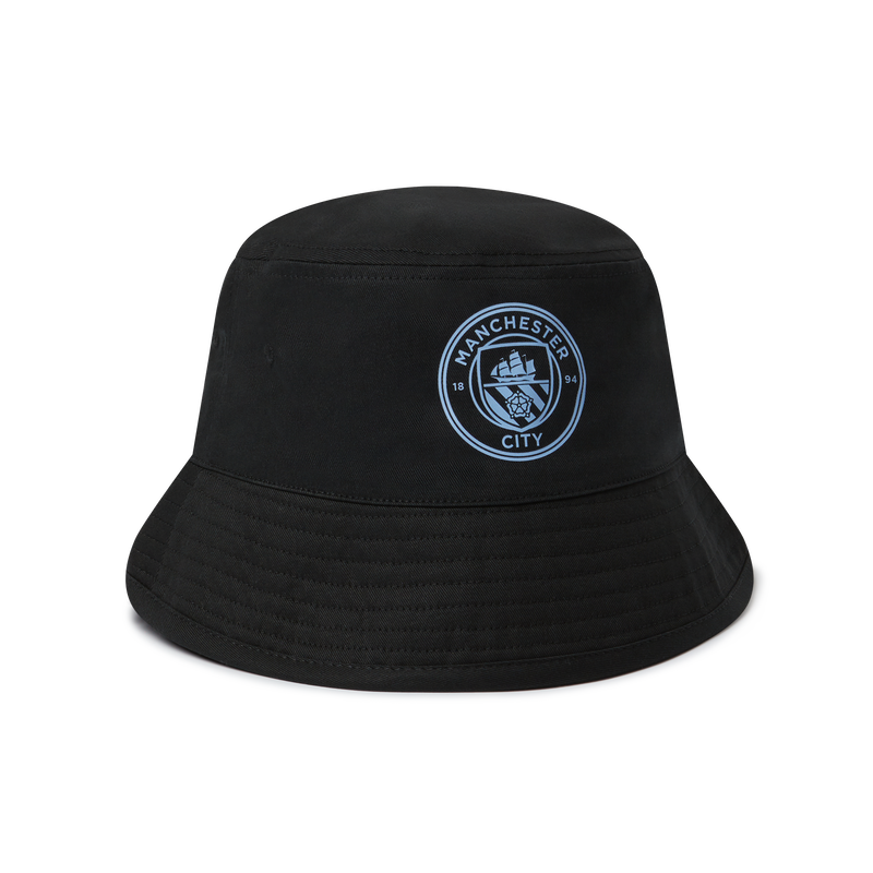 MCFC X OASIS LOGO BUCKET HAT - black