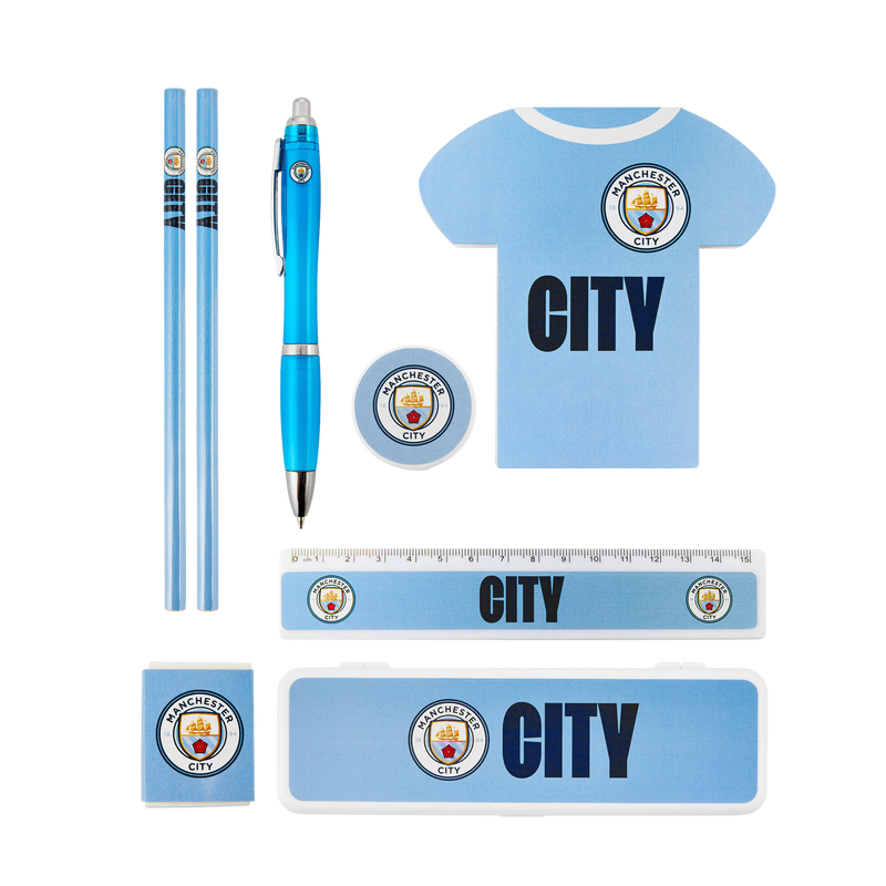 Man City Shirt Mega Stationary Set blue - Check out all Manchester City office products online - Official Manchester City FC store