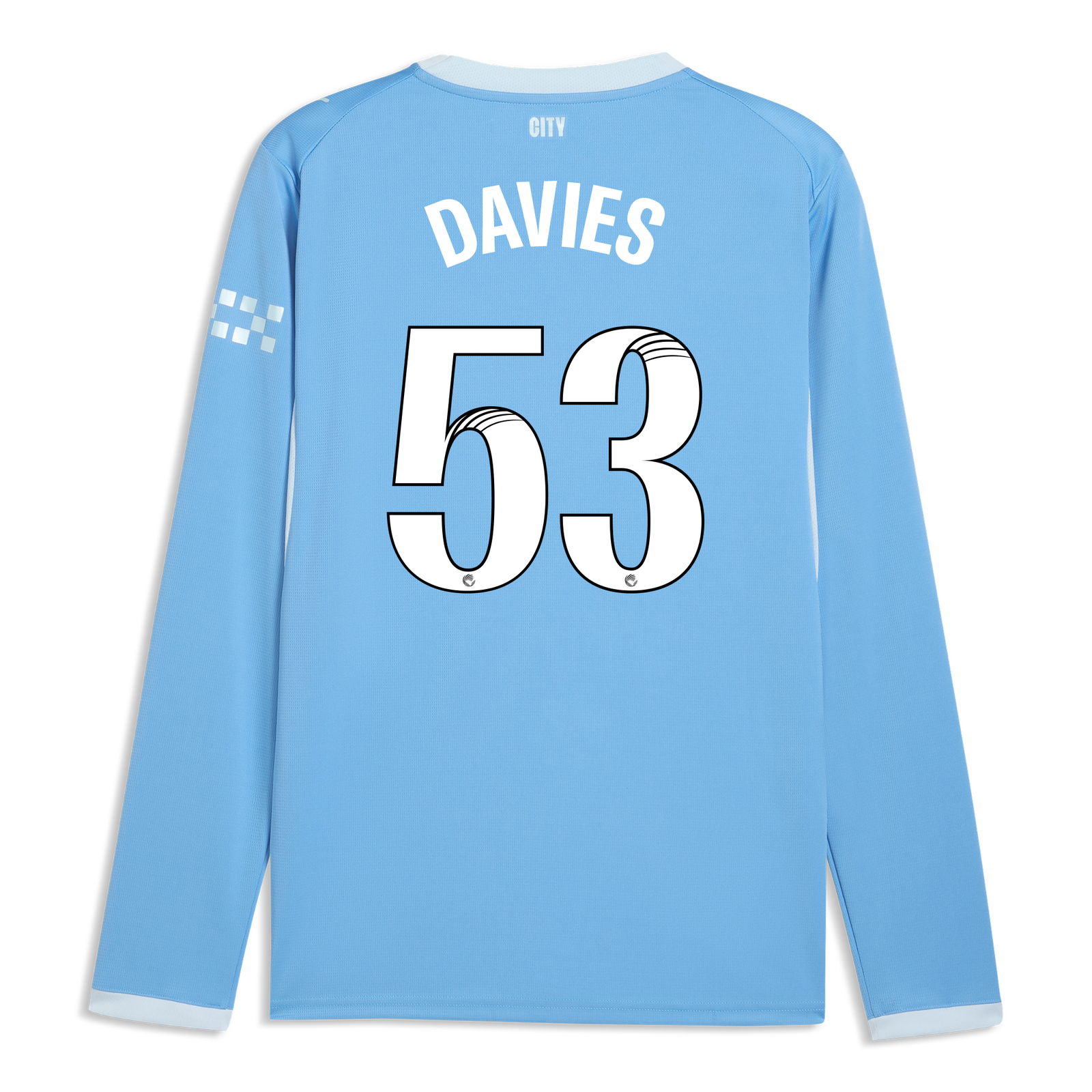 Manchester City Home Jersey 2026/27 Long Sleeve With DAVIES 53