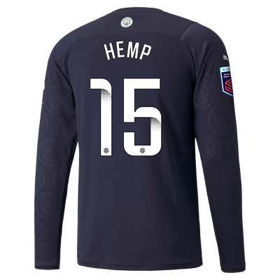 Manchester City 3rd Shirt Long Sleeve 21/22 with Lauren Hemp printing