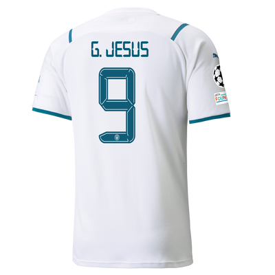Manchester City Away Shirt 21/22 with Gabriel Jesus printing