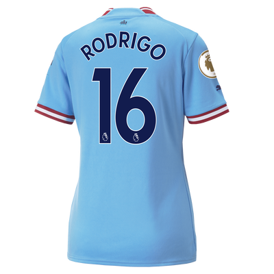 Women's Manchester City Home Jersey 22/23 with RODRIGO 16 printing
