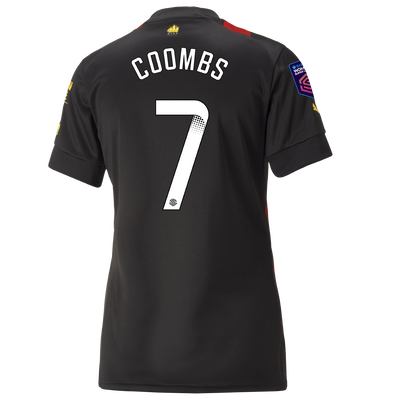 Women's Manchester City Away Jersey 2022/23 with COOMBS 7 printing