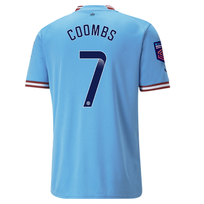 Camiseta 1ª Equipación Manchester City 2022/23 con estampado de COOMBS 7