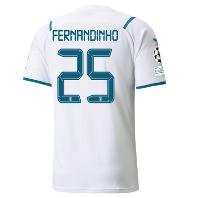 Manchester City Away Shirt 21/22 with Fernandinho printing