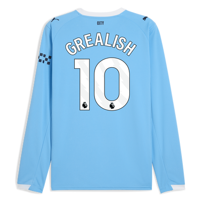 Maillot domicile manches longues Manchester City 2025/26 avec impression GREALISH 10