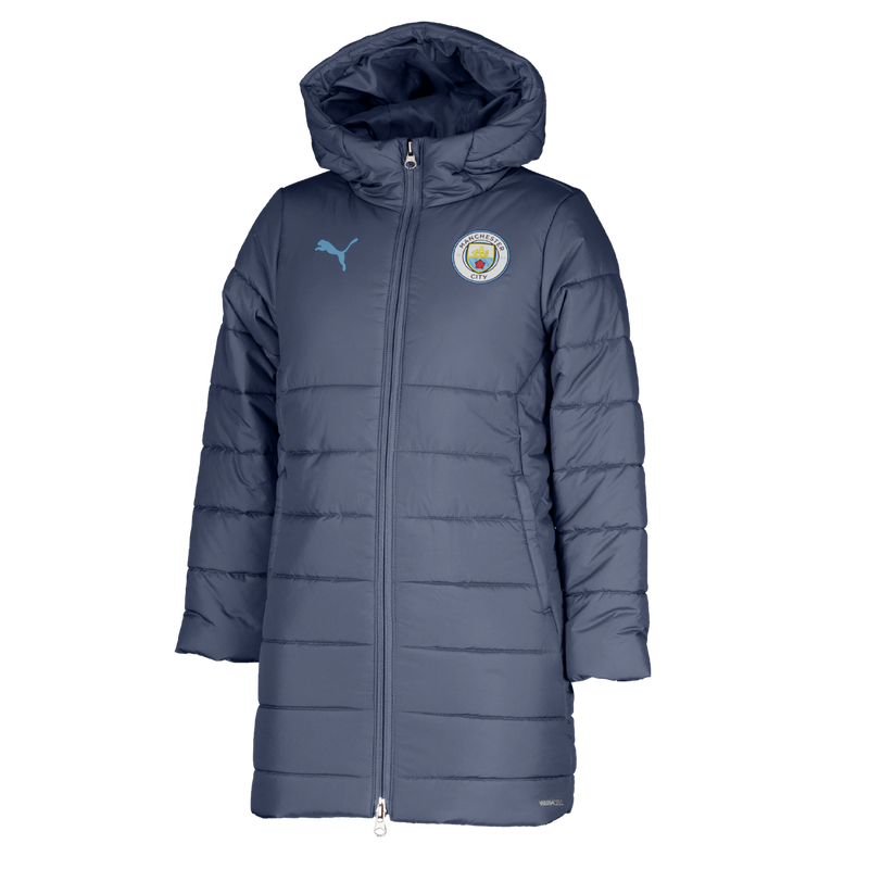 MCFC TR KIDS BENCH JKT - navy