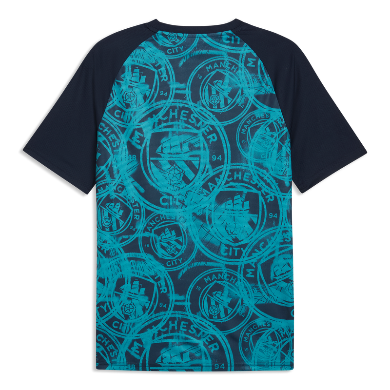 MCFC MW PREMATCH WARM UP JERSEY - Deep Navy-Tropical Blue