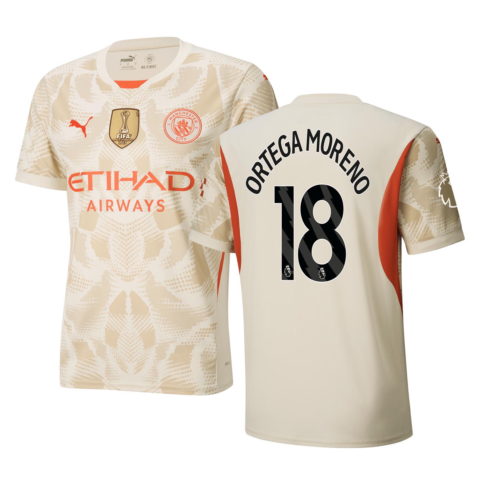 Maglia Manchester City Portiere 2024 25 con stampa ORTEGA MORENO 18 Official Man City Store