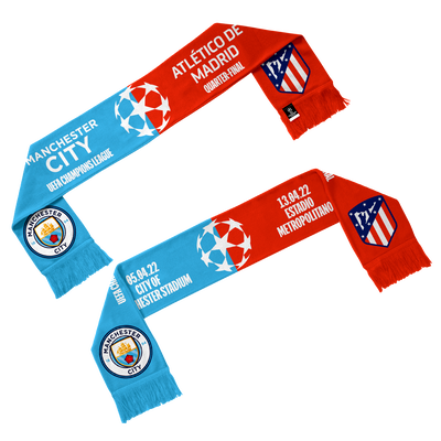 Manchester City VS Atletico Madrid Matchday Scarf