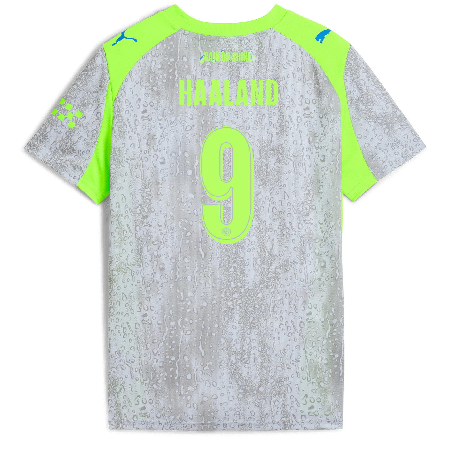 Kids' Manchester City Third Jersey 2025/26 With HAALAND 9