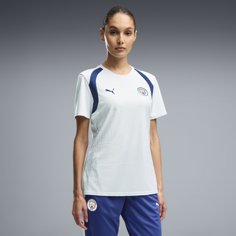 MCFC TR WMNS TRAINING JERSEY - Dewdrop-Blue Jewel