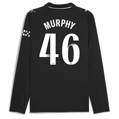 Manchester City Away Jersey 2025/26 Long Sleeve With MURPHY 46 Printing