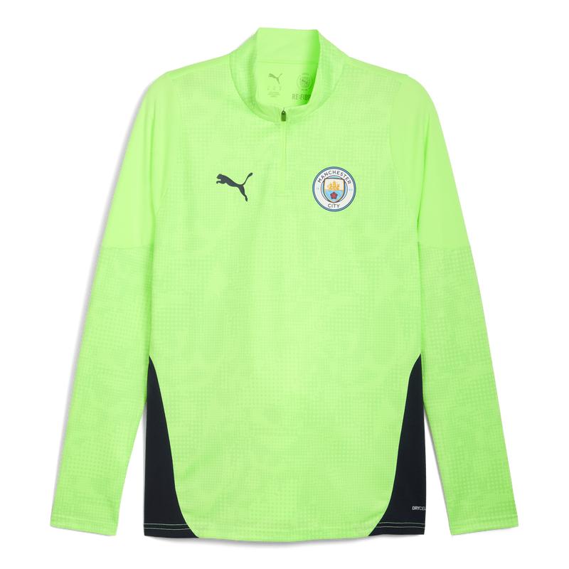 MCFC TR MENS TRAINING 1/4 ZIP TOP - yellow