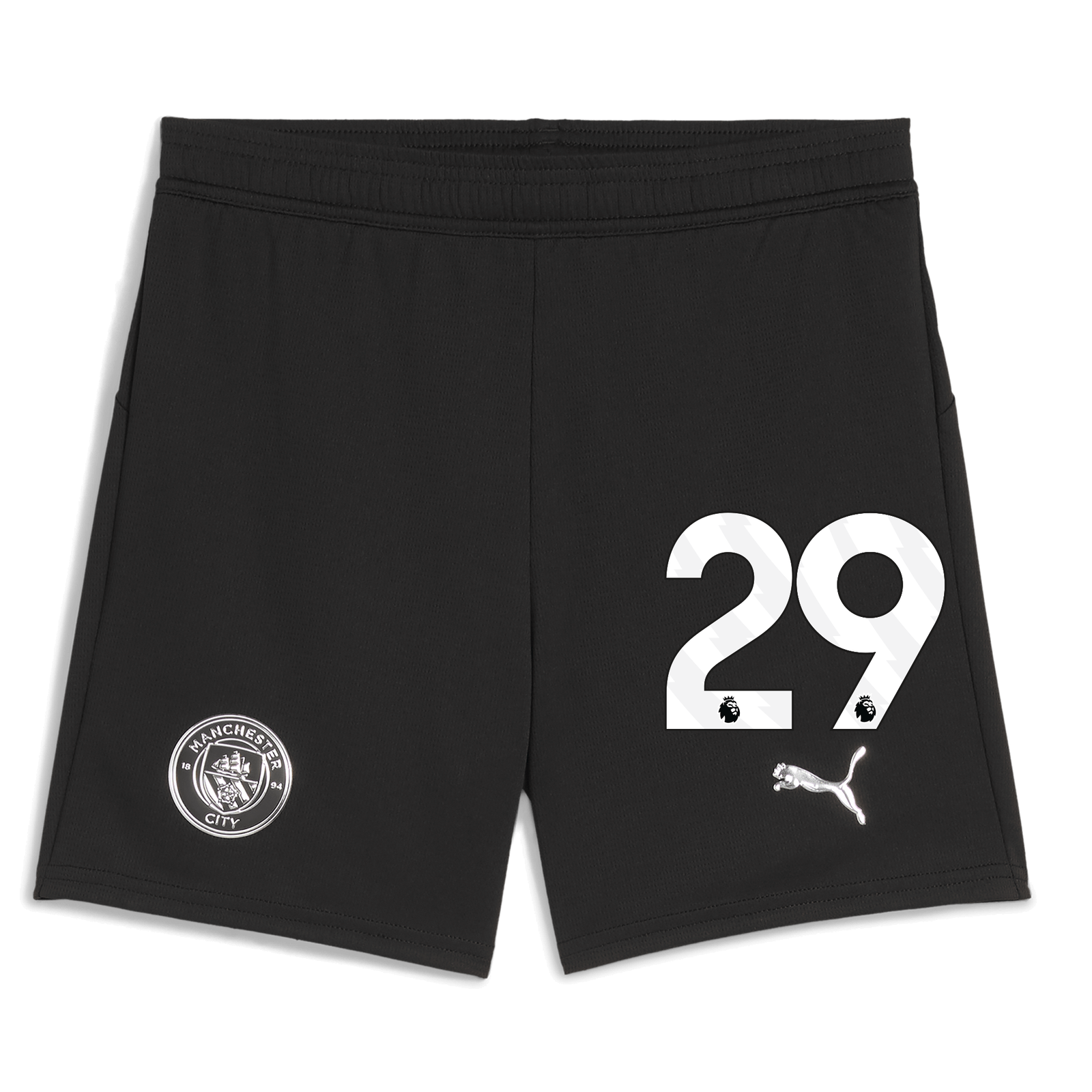 Kids' Manchester City Football Shorts 2025/26 with #29