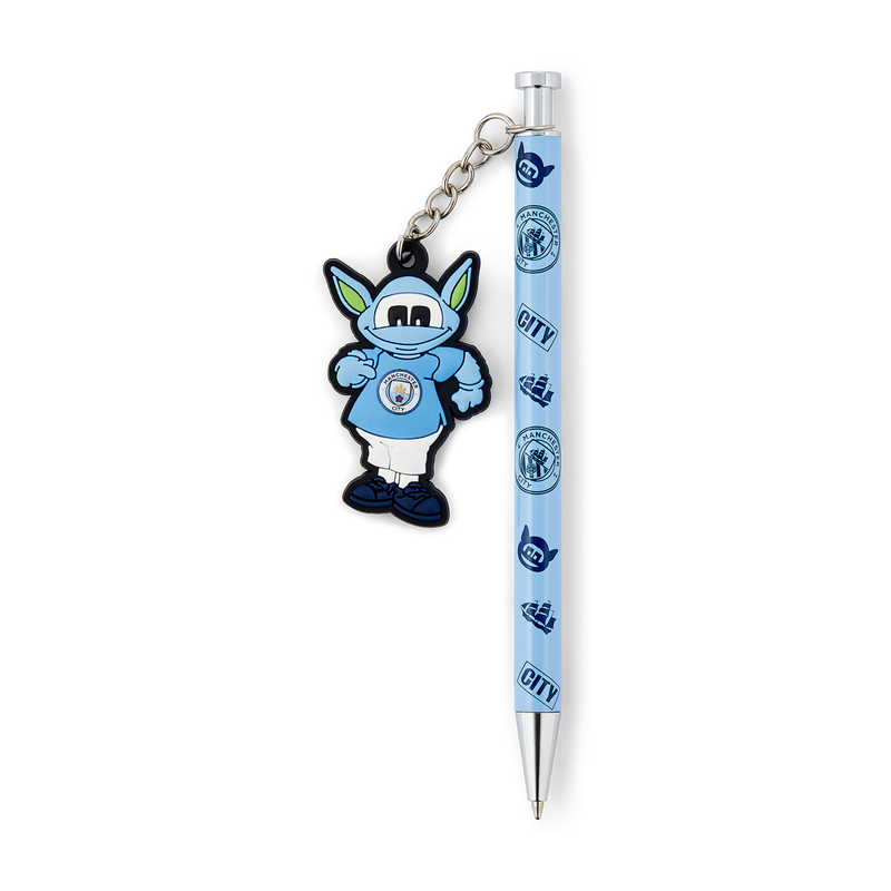 Man City Mascot Charm Pen blue - Check out all Manchester City office products online - Official Manchester City FC store