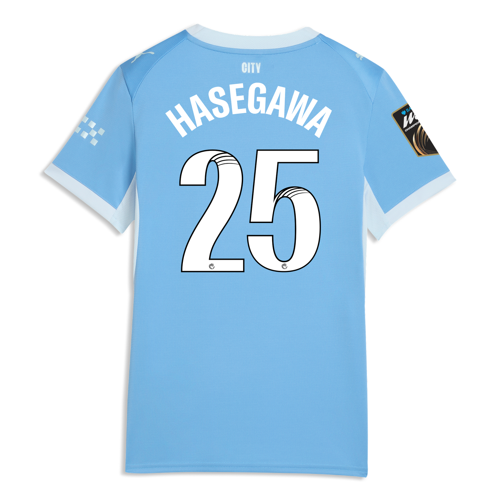 ウェア PUMA Manchester City HASEGAWA 25 Jersey Women's Manchester City Home Jersey 2026/27 With HASEGAWA 25
