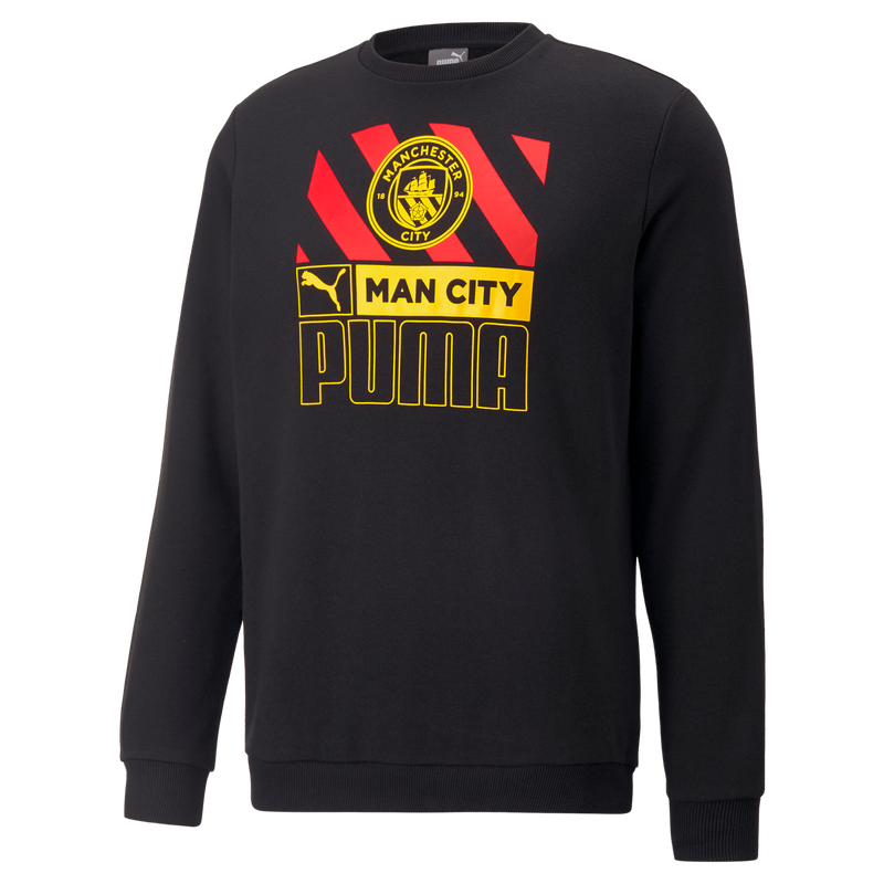 MCFC LW MENS FTBLCORE CREW SWEAT - black