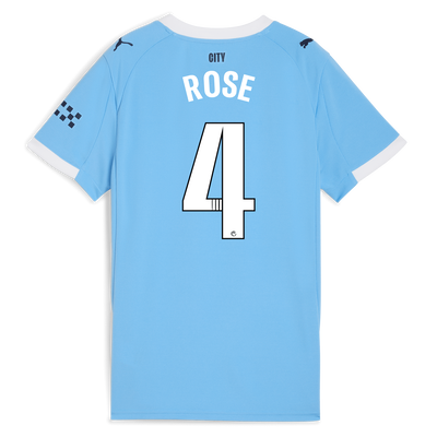 Women's Manchester City Home Jersey 2025/26 With ROSE 4 Printing