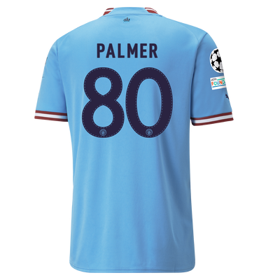 Manchester City Home Jersey 2022/23 with PALMER 80 printing